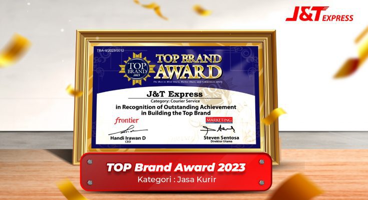 J&T Express raih penghargaan Top Brand Award