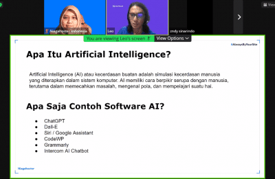 Artificial Intelligence atau AI adalah simulasi