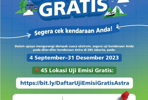 Uji Emisi Gratis Kendaraan di Diler Astra