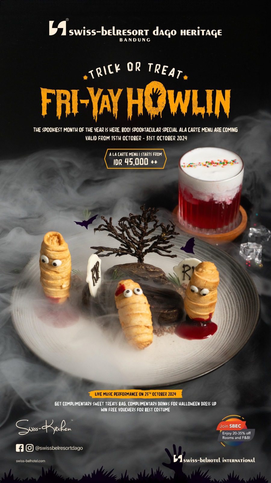 Swiss-Belresort Dago Heritage menghadirkan Halloewn