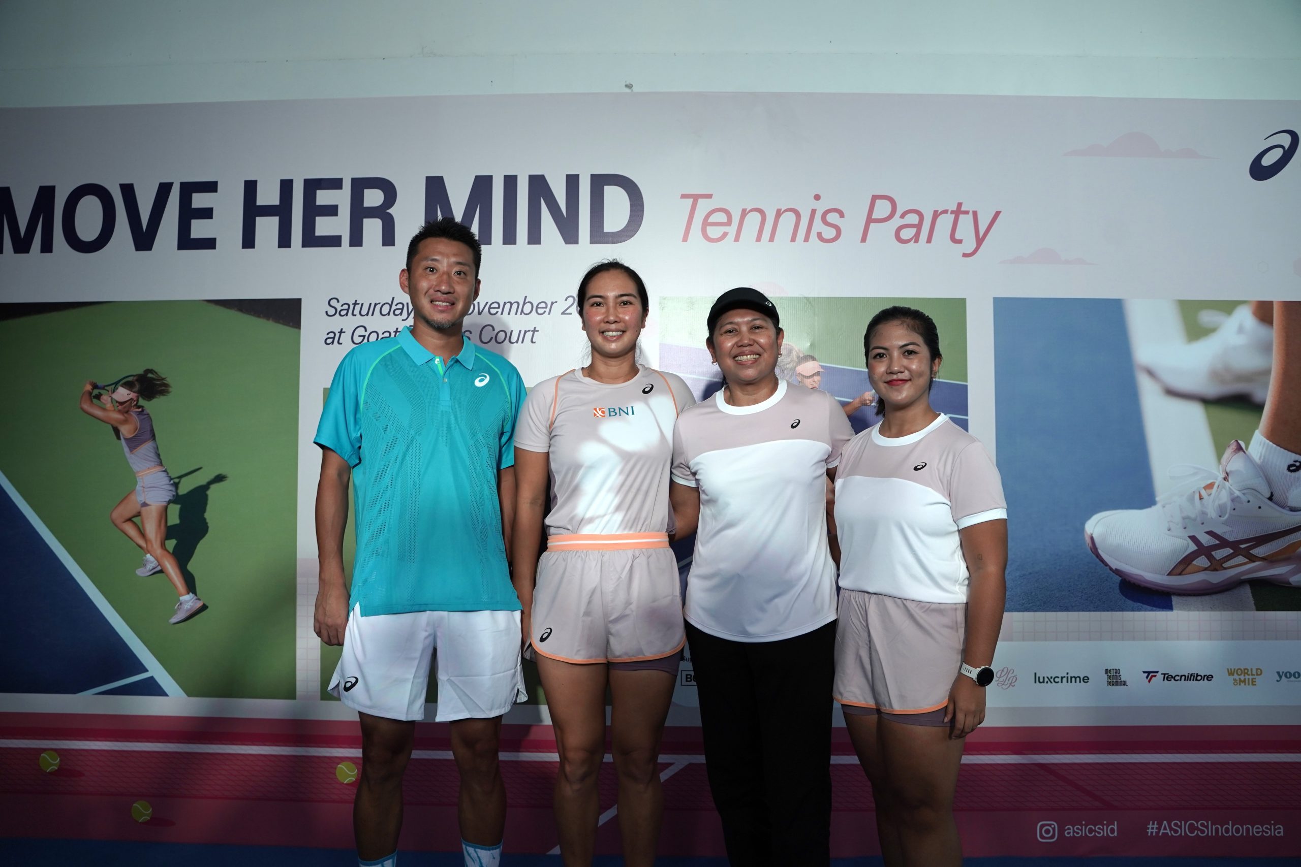 ASICS Indonesia menggelar ASICS Move Her Mind Tennis Party