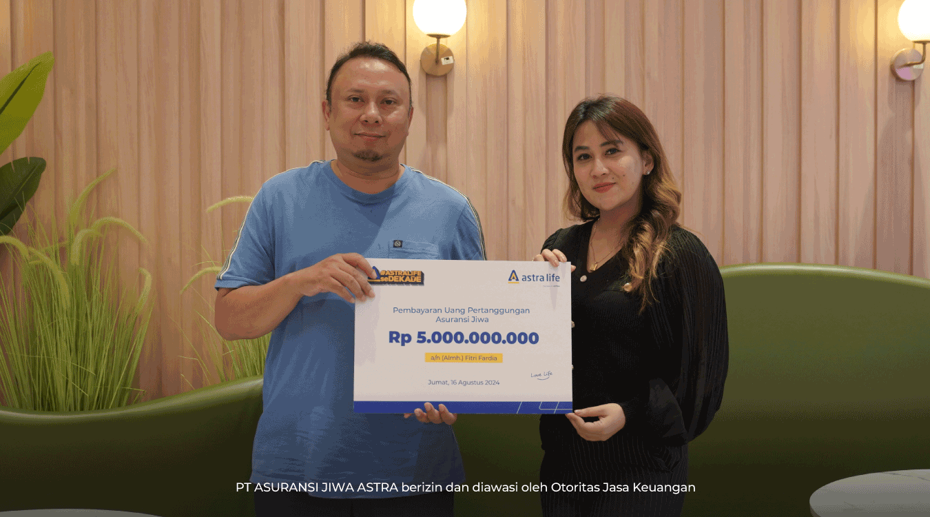 PT ASURANSI JIWA ASTRA (Astra Life) membayarklaim senilai Rp5 miliar