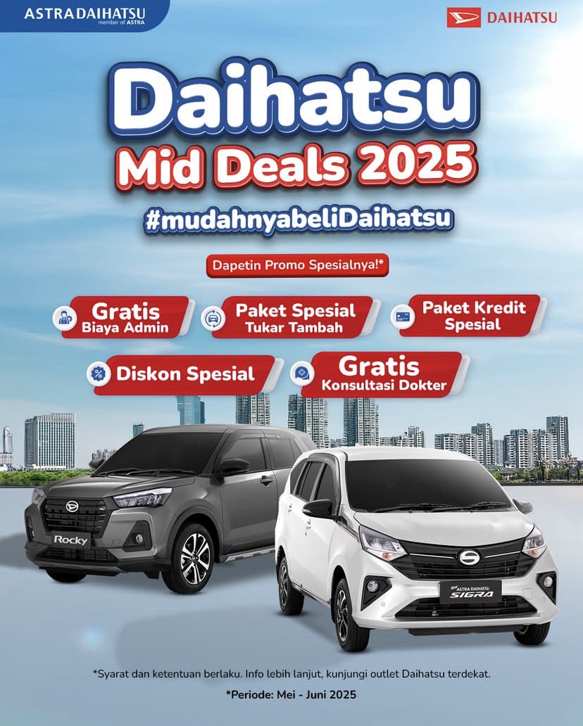 Daihatsu mencatat penjualan ritel sebesar 56.715 unit