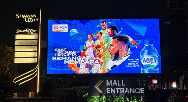 Sebagai official mineral water Tim Nasional (Timnas) Sepak Bola