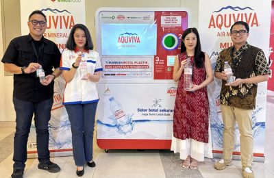 Setelah sukses meluncurkan Reverse Vending Machine (RVM) AQUVIVA bersama Plasticpay di beberapa titik di Jakarta dan Tangerang,