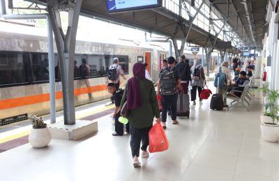 PT Kereta Api Indonesia (Persero) Daop 1 Jakarta mencatat peningkatan