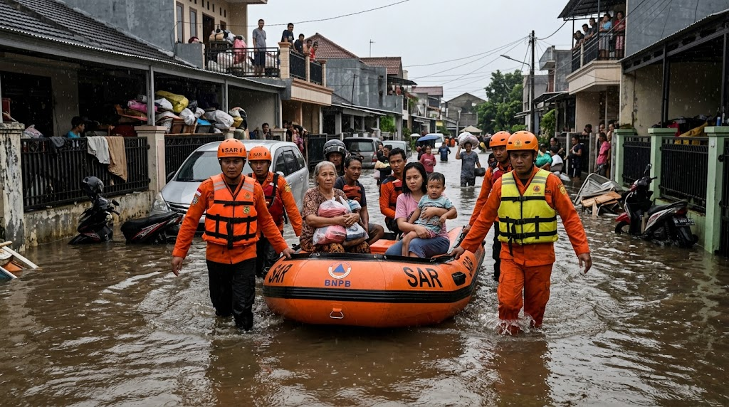 Memantau Perkembangan Titik Genangan dan Status Sungai